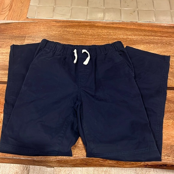 Cat & Jack Boys Stretch Straight Fit Pull-On Woven Pants- color Navy size 14 - Picture 3 of 5